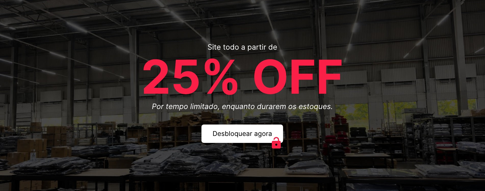 Site todo a partir de 25% OFF