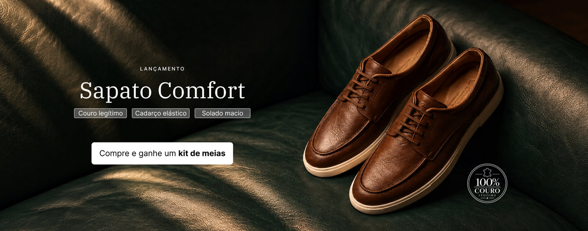 Banner Home - Lan�amento Sapato Comfort - Desktop