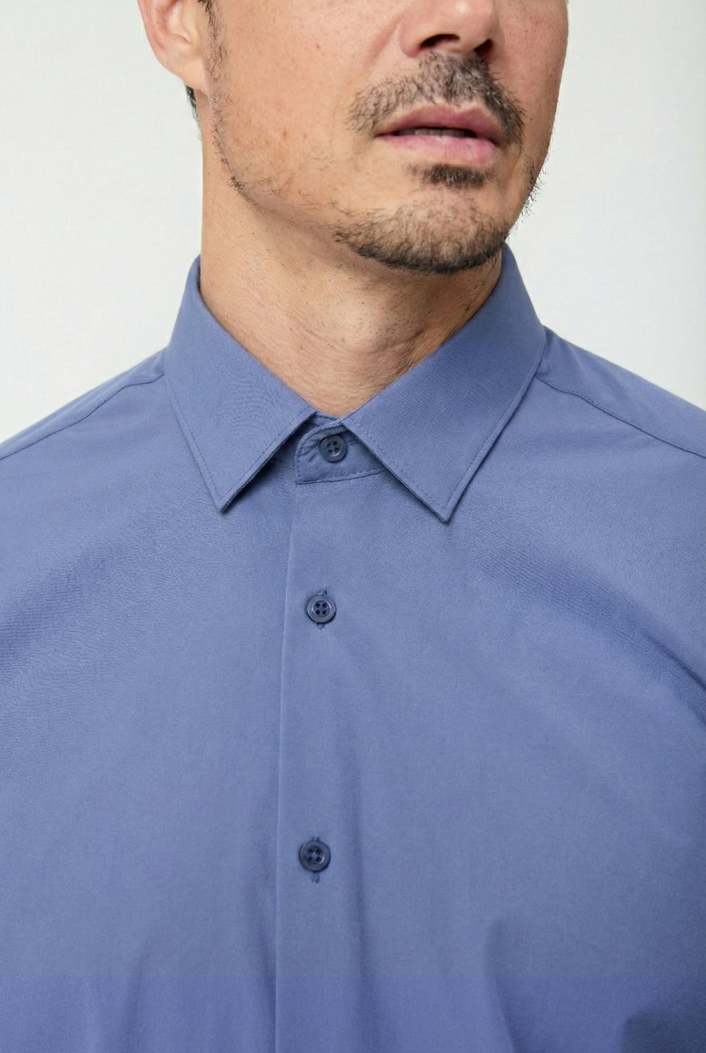 Camisa Social Anti-Amassado Flex Manga Curta