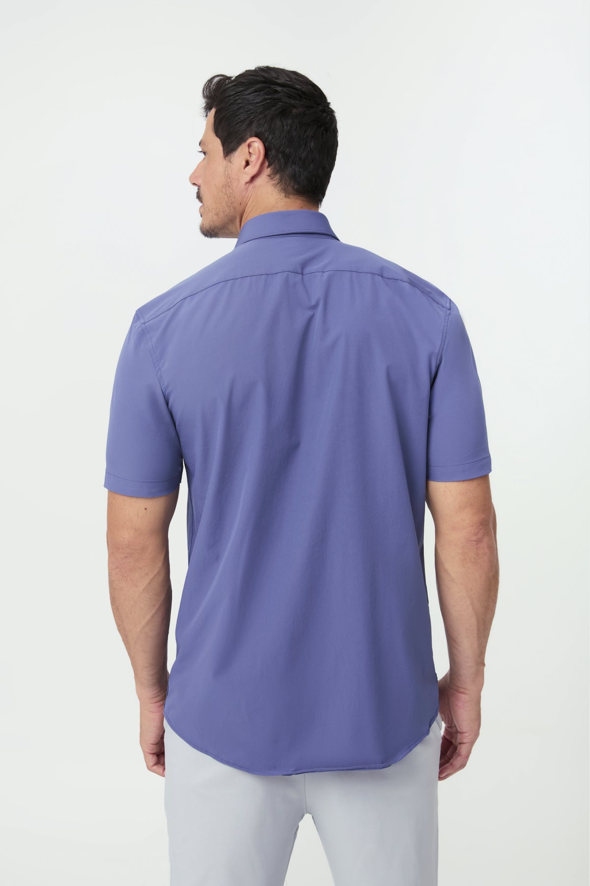Camisa Social Anti-Amassado Flex Manga Curta
