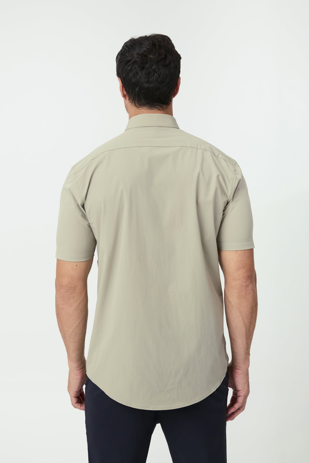 Camisa Social Anti-Amassado Flex Manga Curta