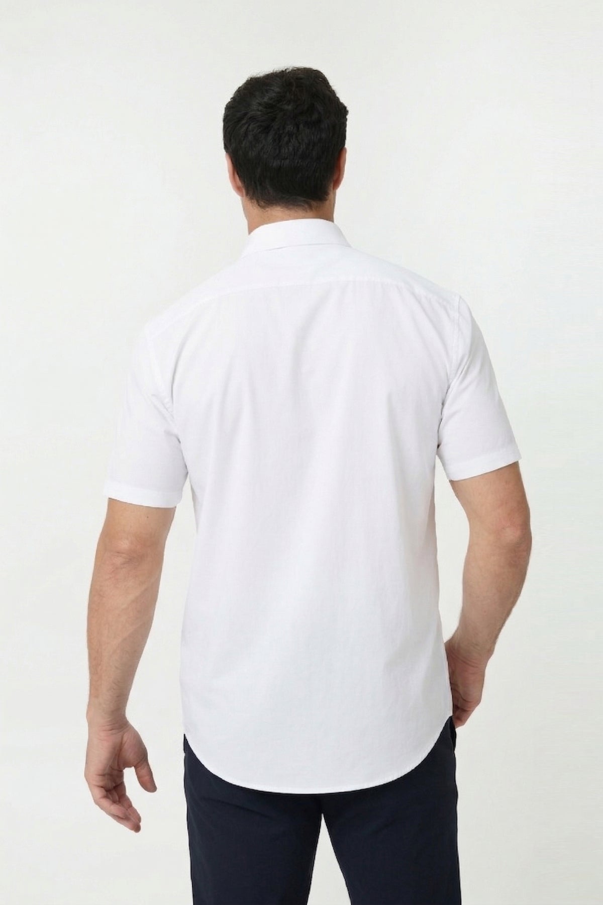 Camisa Social Anti-Amassado Flex Manga Curta