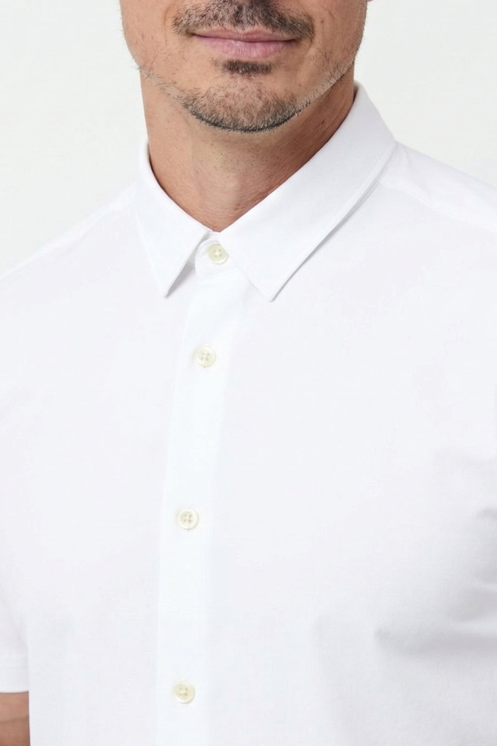 Camisa Social Anti-Amassado Flex Manga Curta