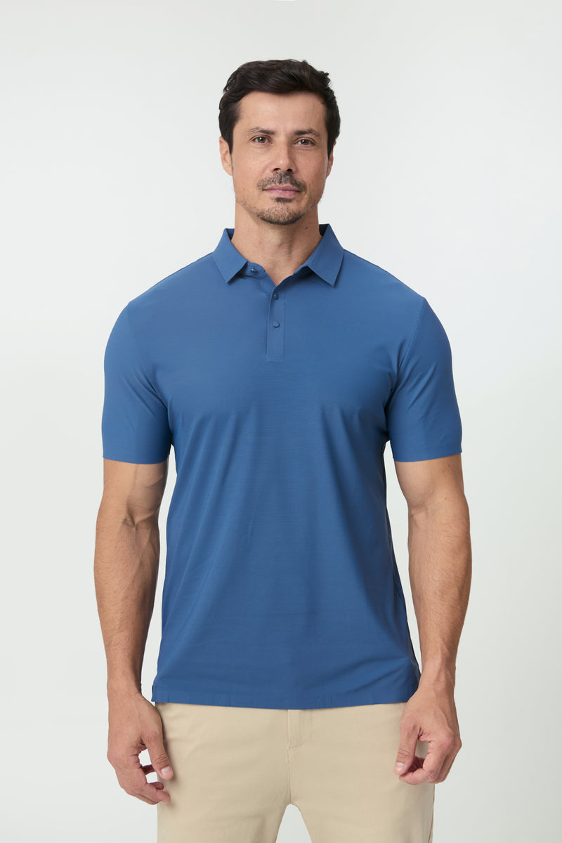 Polo Tech Ultra — Azul Mar