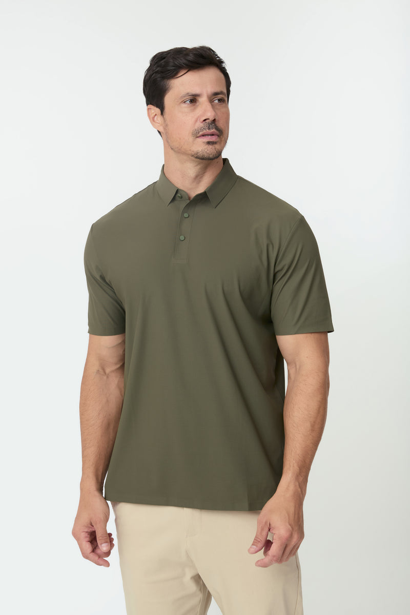 Polo Tech Ultra — Verde Oliva