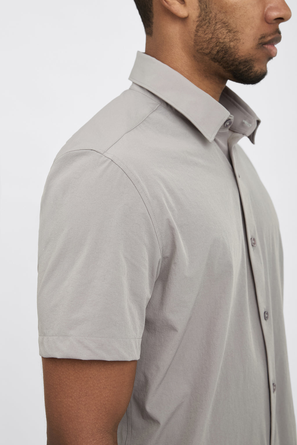 Camisa Social Anti-Amassado Flex Manga Curta
