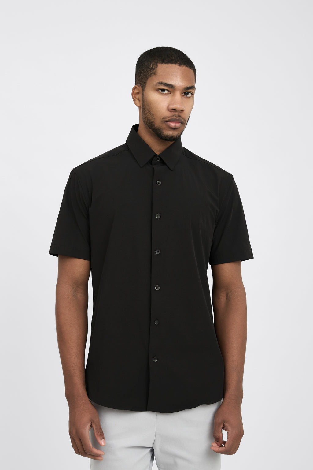 Camisa Social Anti-Amassado Flex Manga Curta