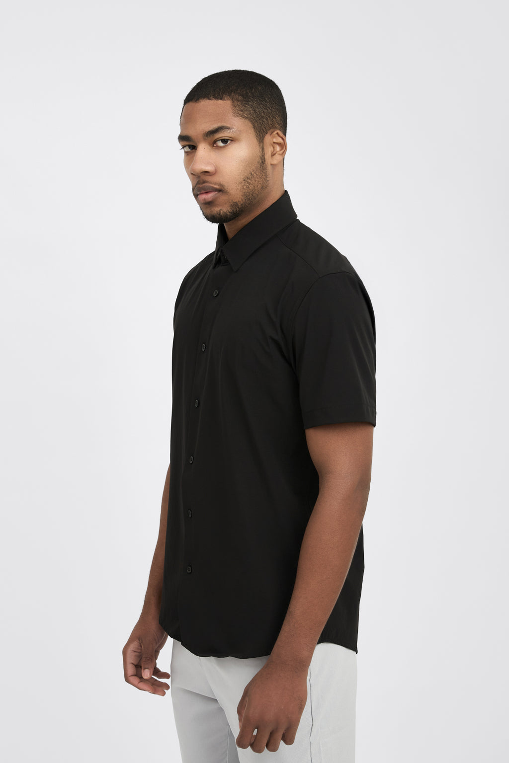 Camisa Social Anti-Amassado Flex Manga Curta
