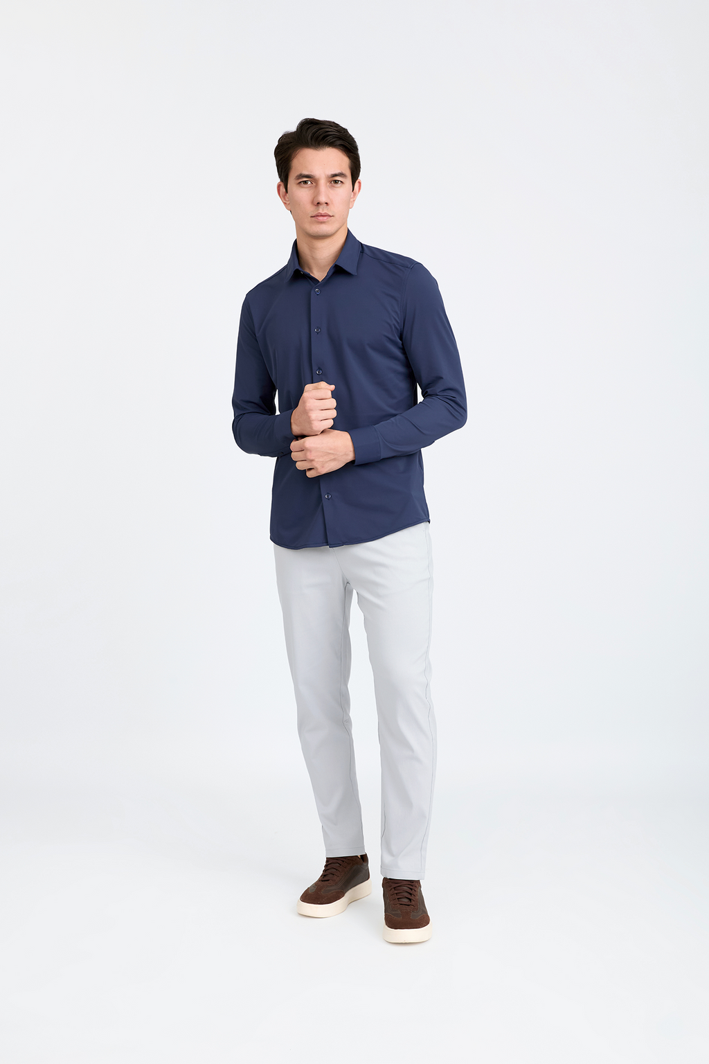 Camisa Social Anti-Amassado Piquet Signature