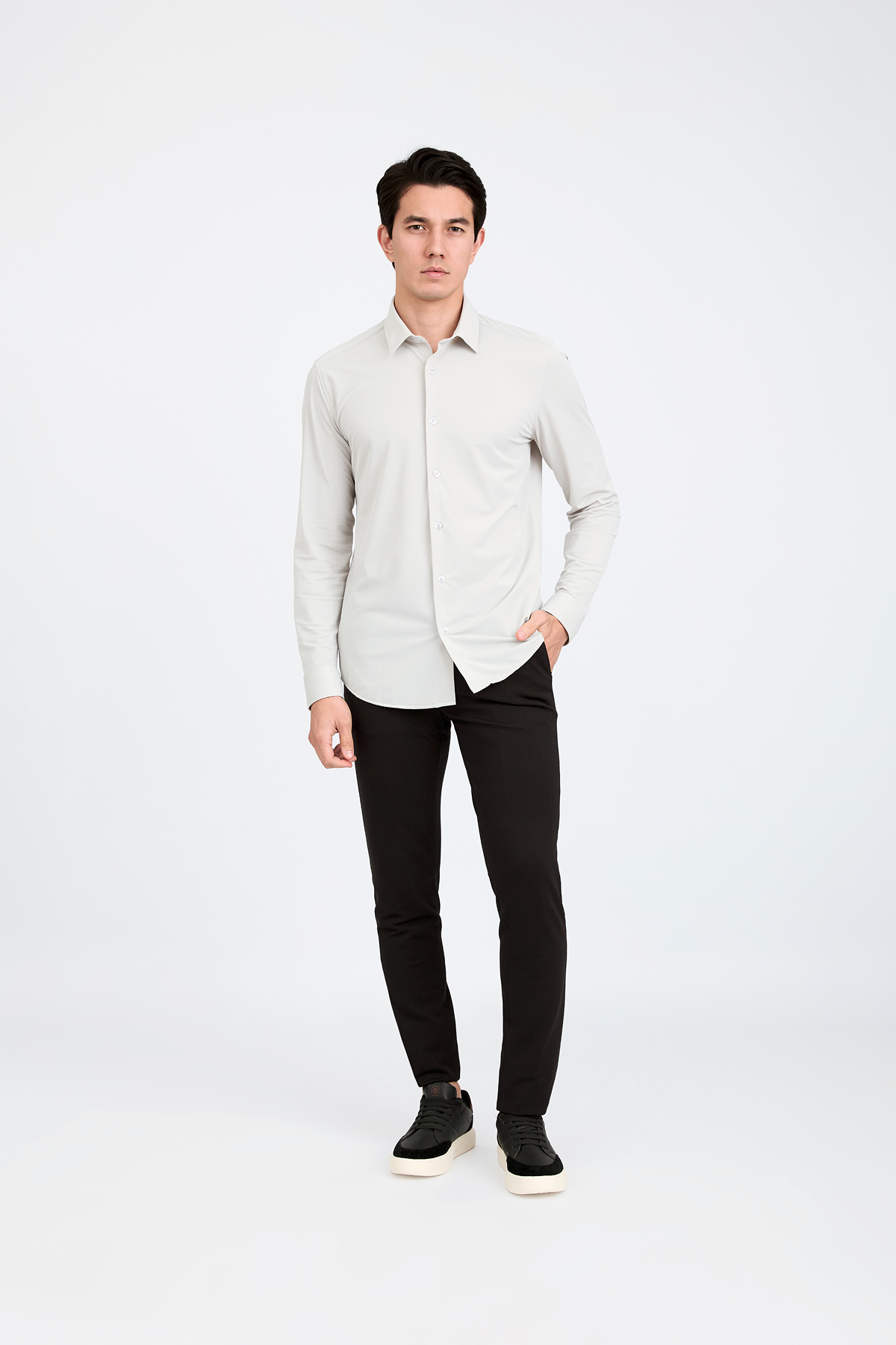 Camisa Social Anti-Amassado Piquet Signature