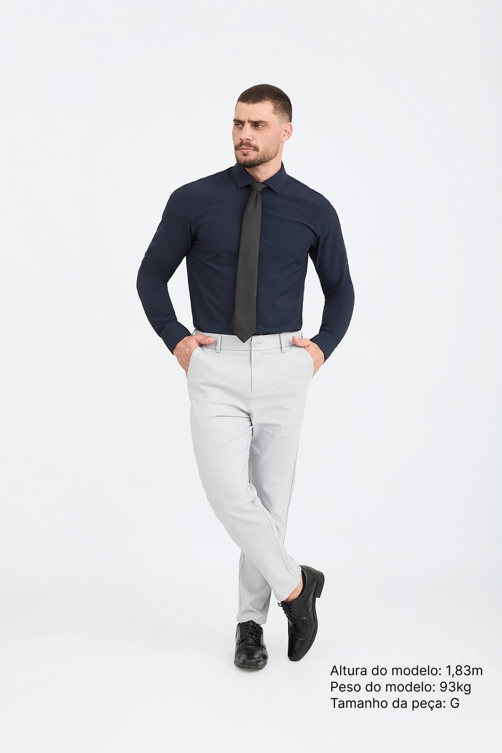 Camisa Social Anti-Amassado Gola Italiana