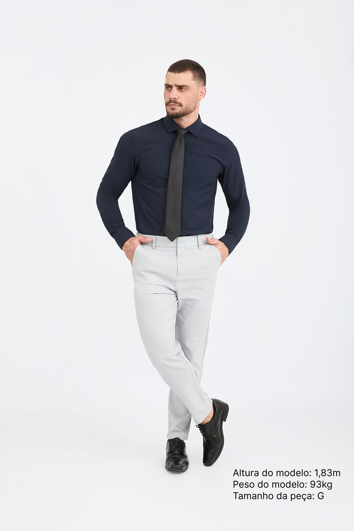 Camisa Social Anti-Amassado Gola Italiana