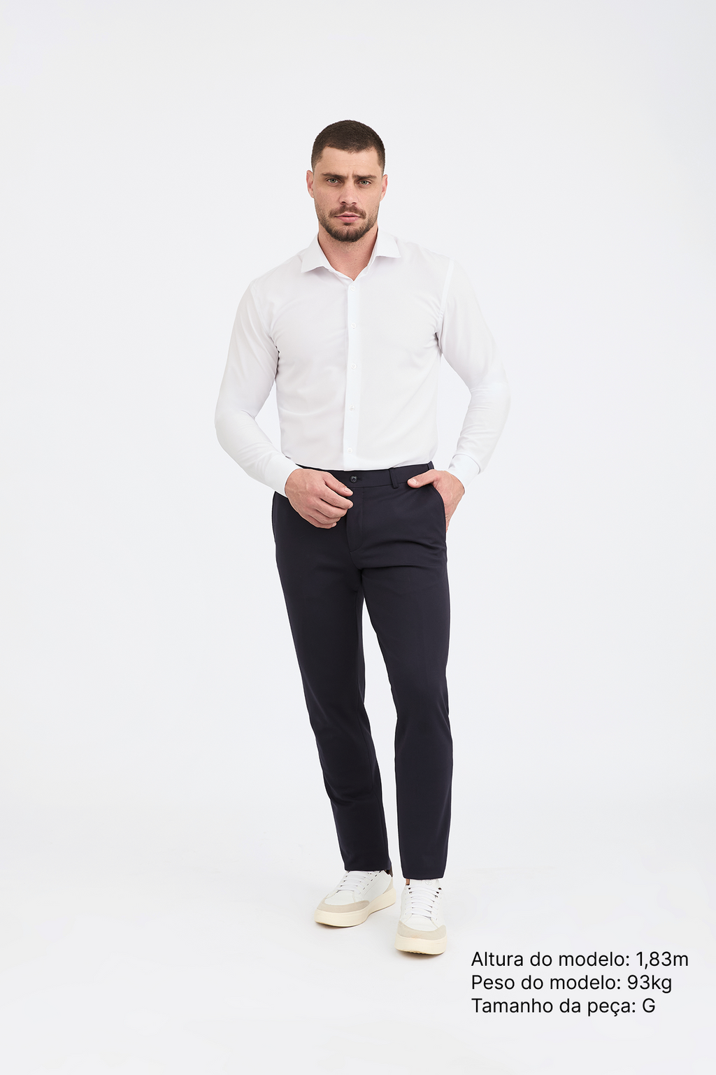 Camisa Social Anti-Amassado Gola Italiana
