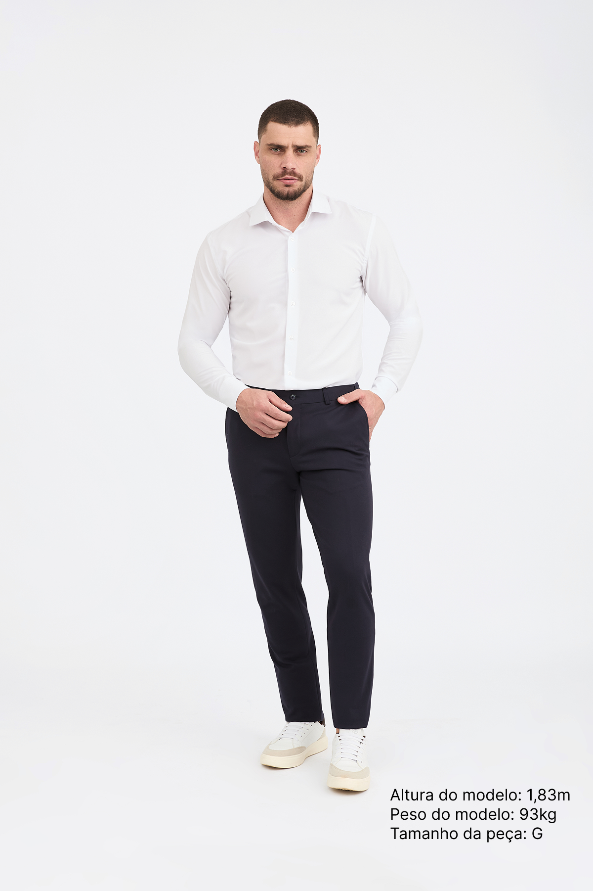 Camisa Social Anti-Amassado Gola Italiana