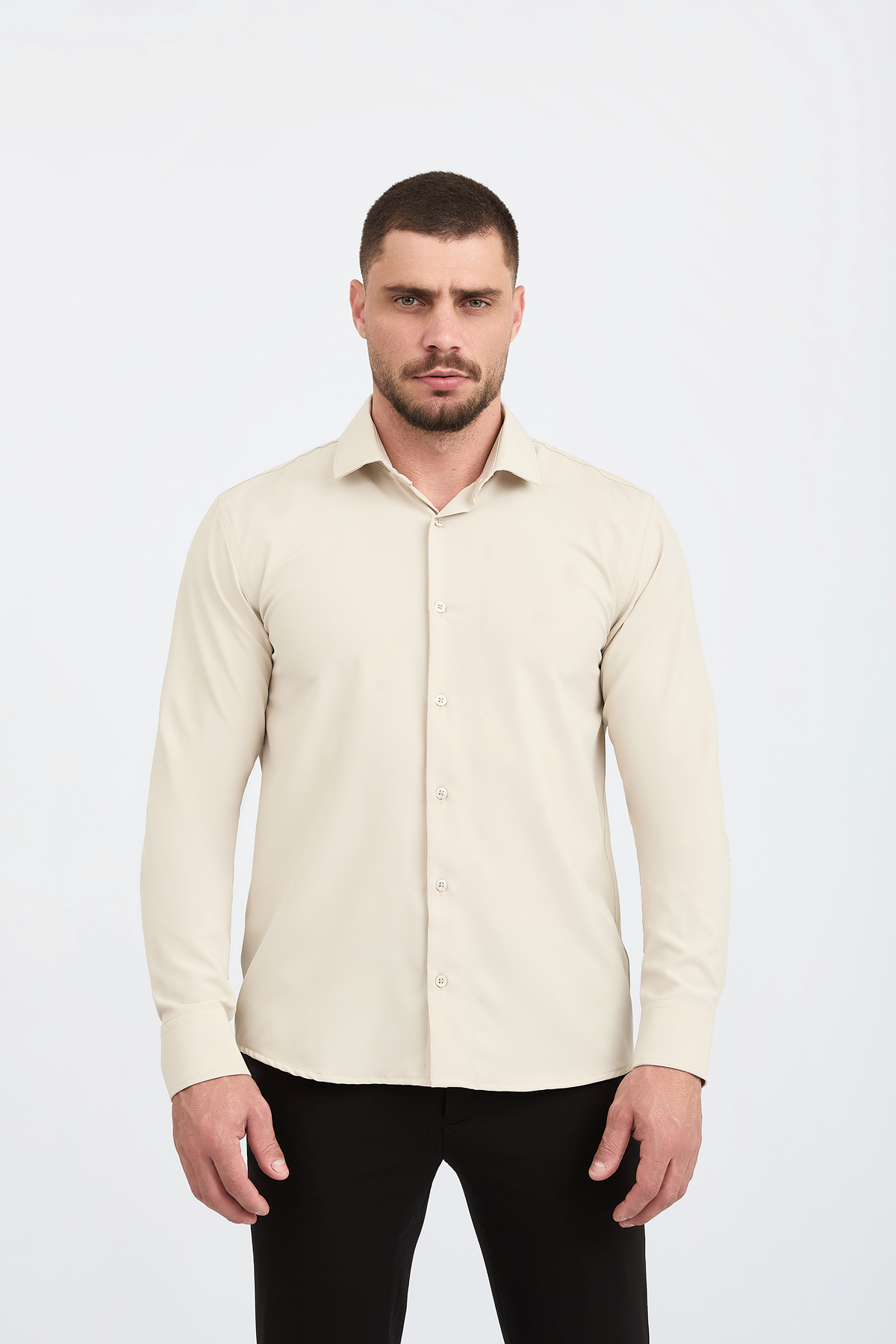 Camisa Social Anti-Amassado Gola Italiana