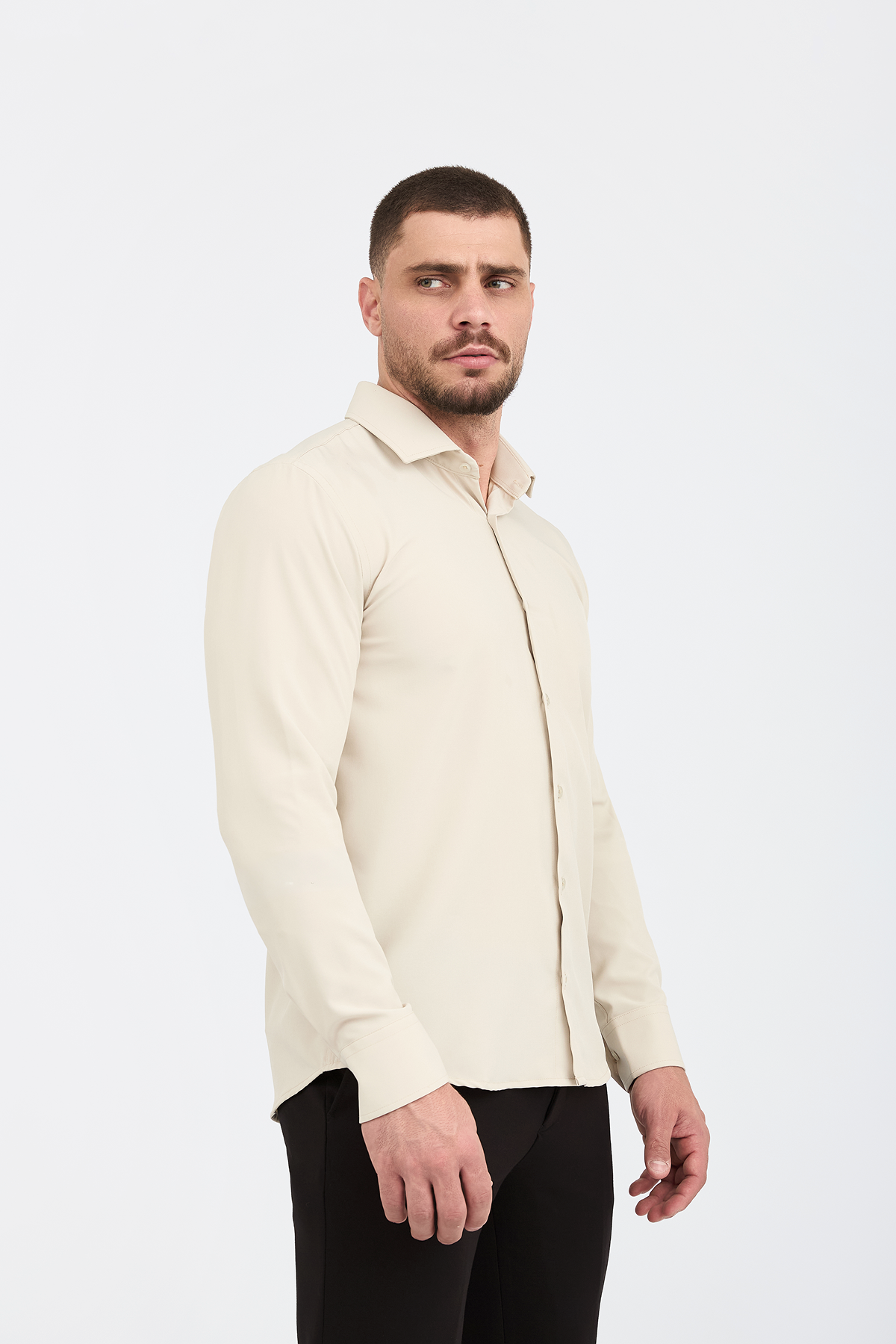 Camisa Social Anti-Amassado Gola Italiana