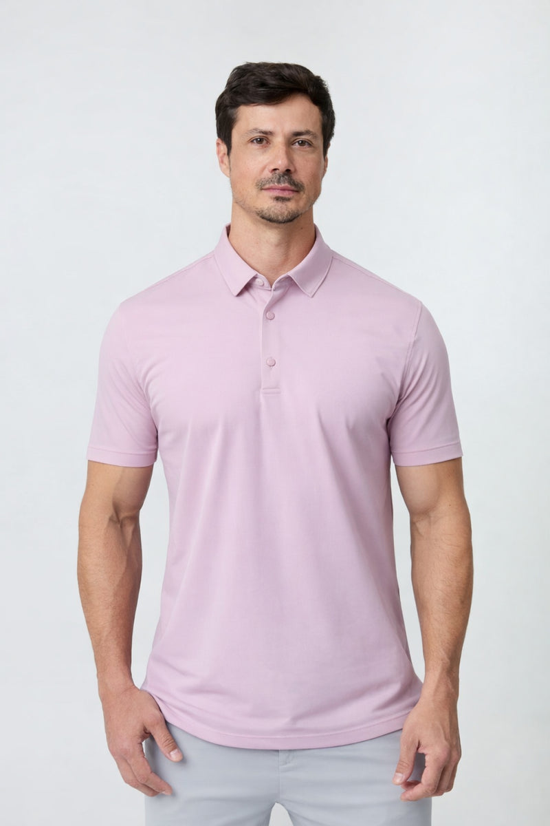Polo Tech Ultra — Rosa Claro