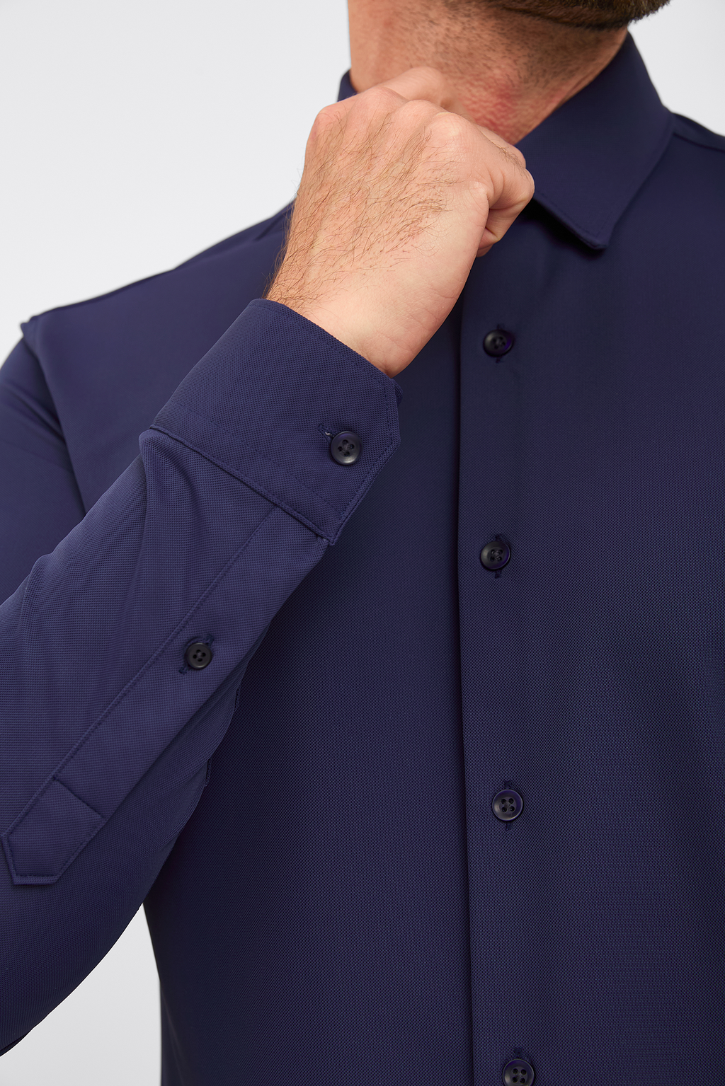 Camisa Social Anti-Amassado Piquet Signature