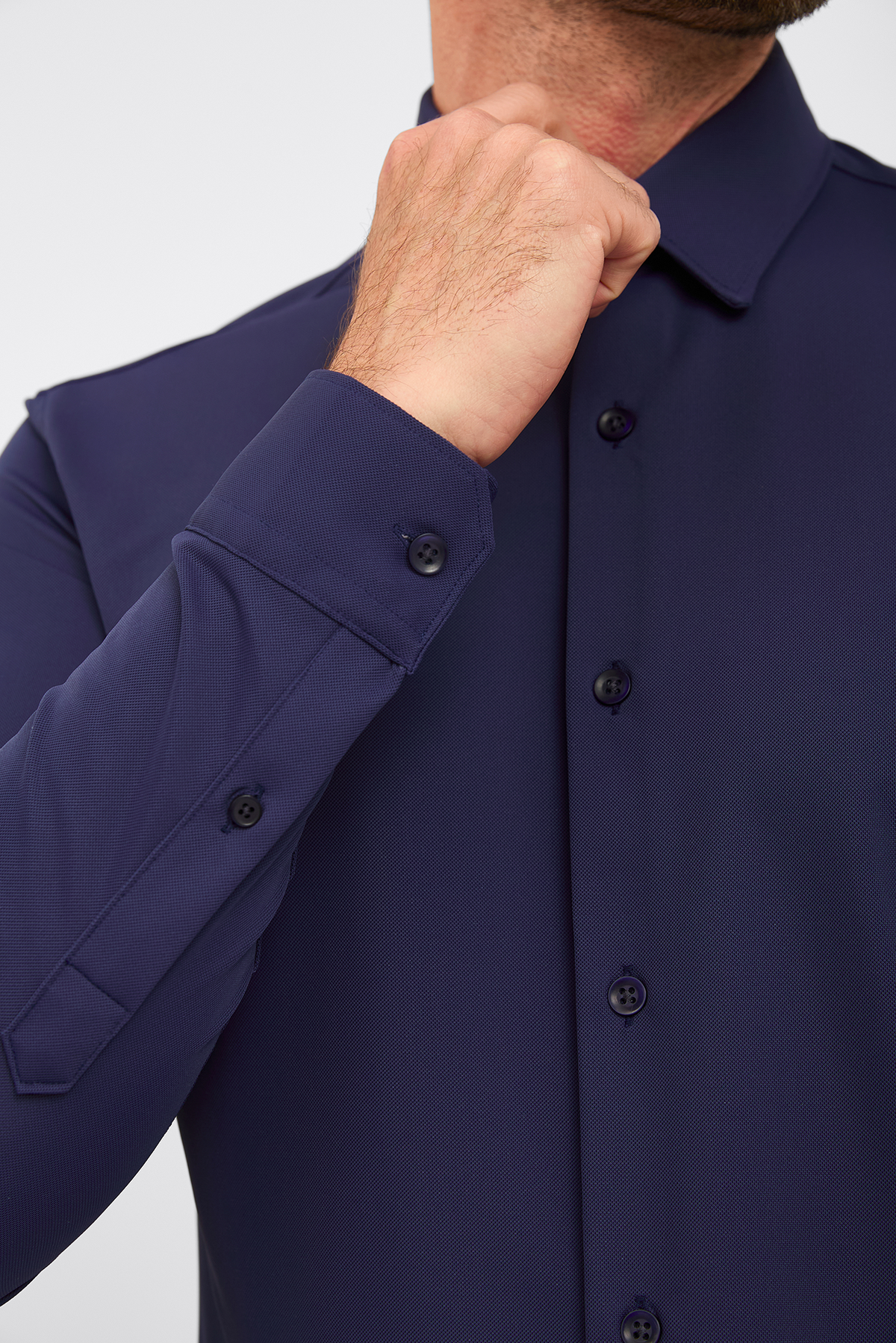 Camisa Social Anti-Amassado Piquet Signature