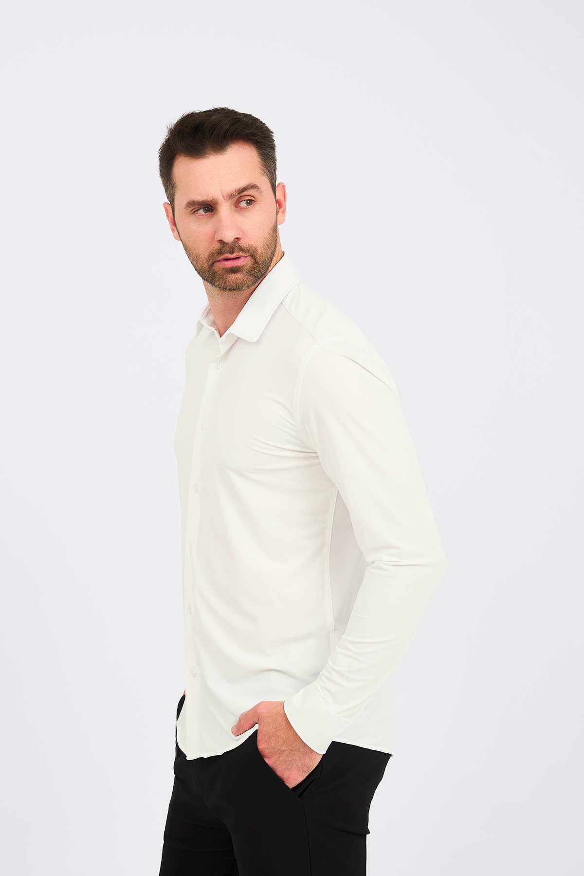 Camisa Social Anti-Amassado Piquet Signature