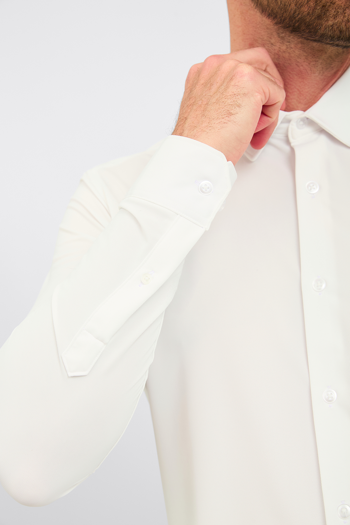 Camisa Social Anti-Amassado Piquet Signature
