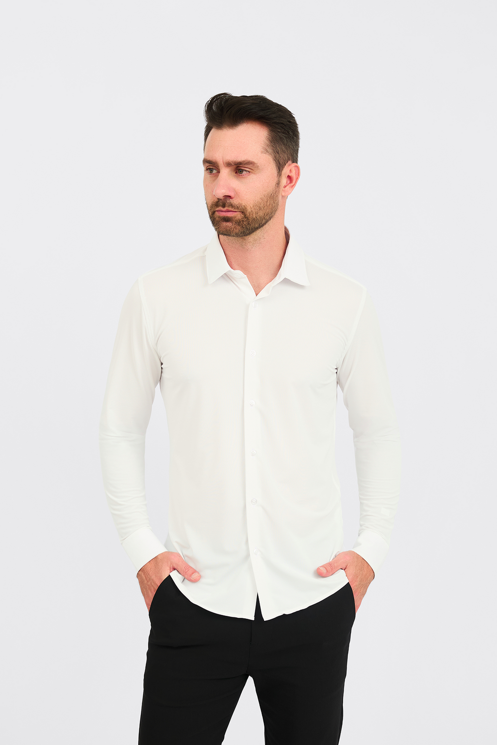 Camisa Social Anti-Amassado Piquet Signature