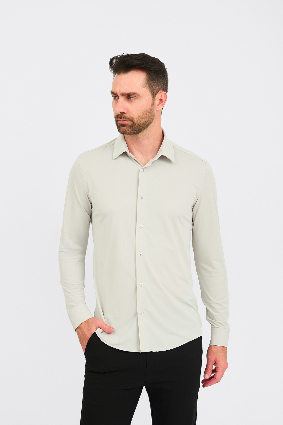 Camisa Social Anti-Amassado Piquet Signature