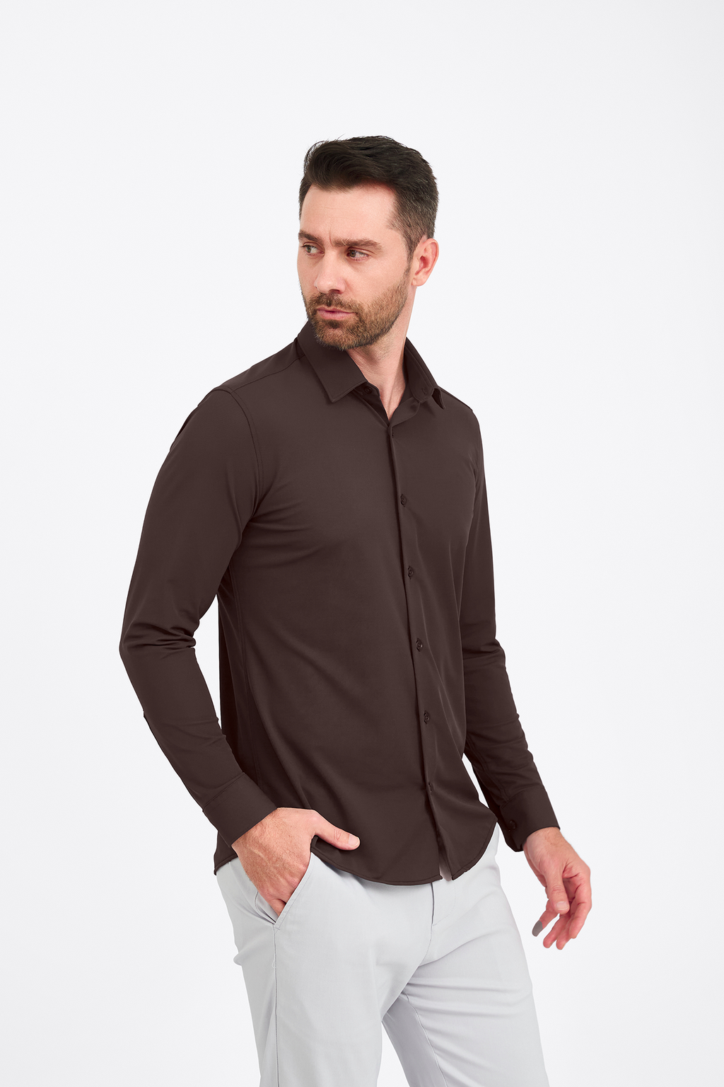 Camisa Social Anti-Amassado Piquet Signature