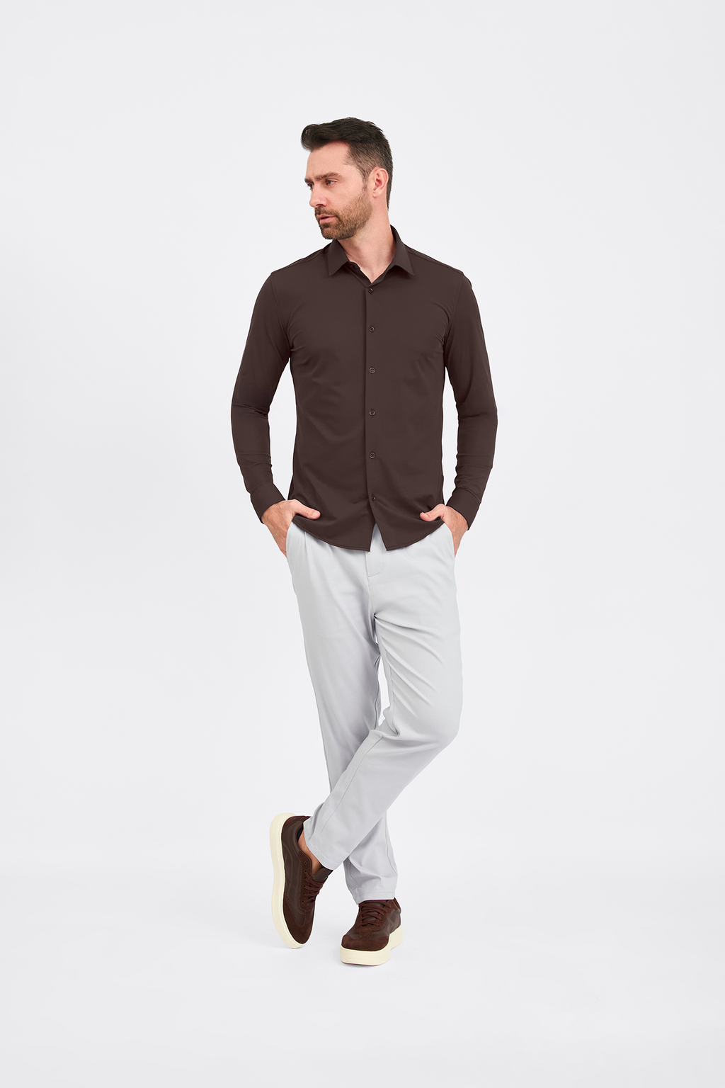 Camisa Social Anti-Amassado Piquet Signature