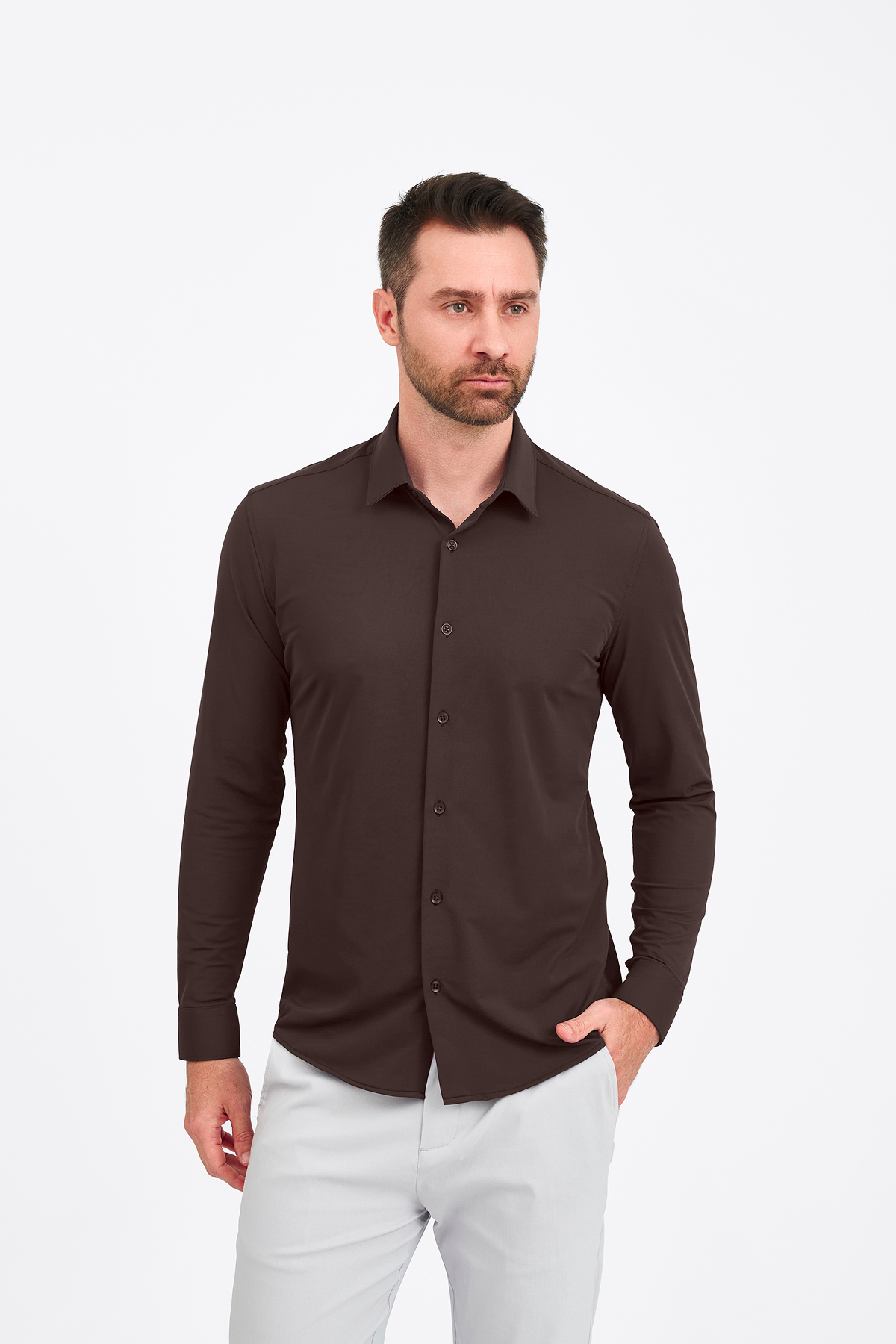 Camisa Social Anti-Amassado Piquet Signature