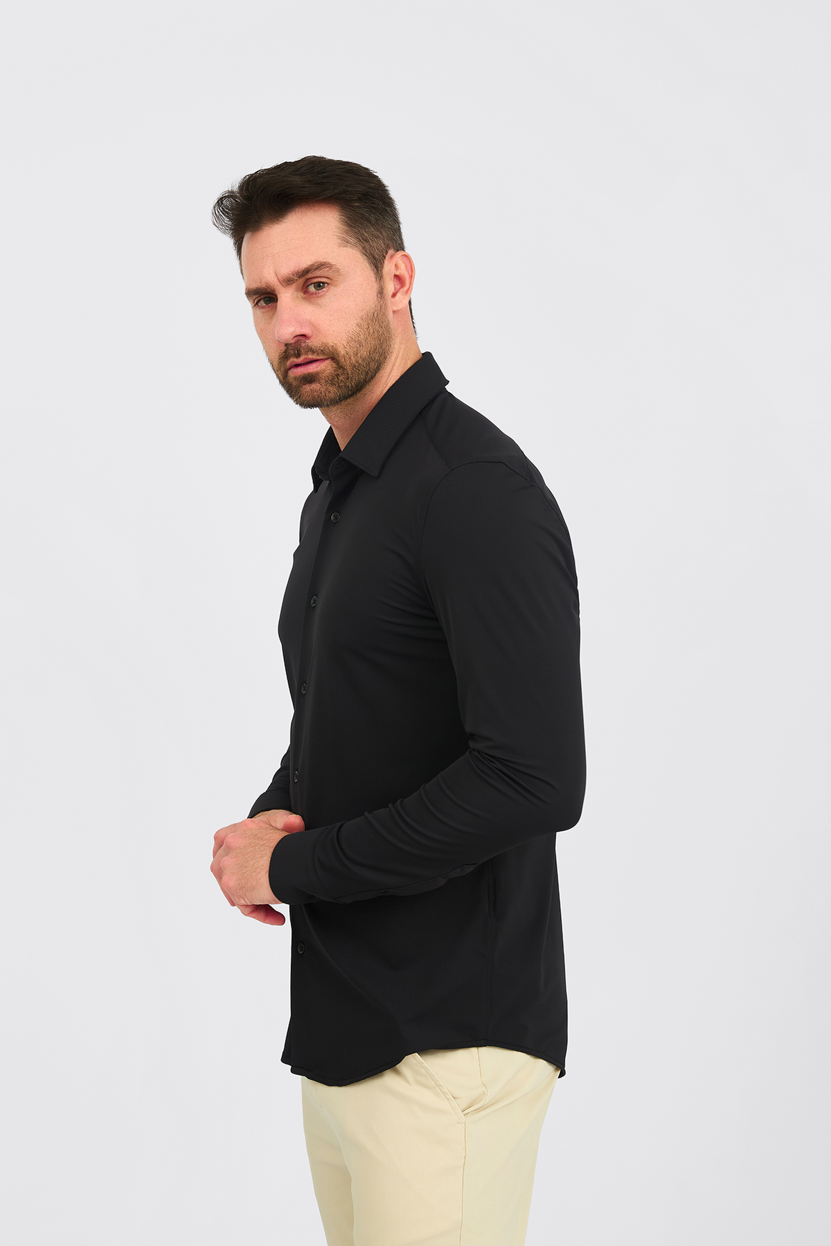 Camisa Social Anti-Amassado Piquet Signature