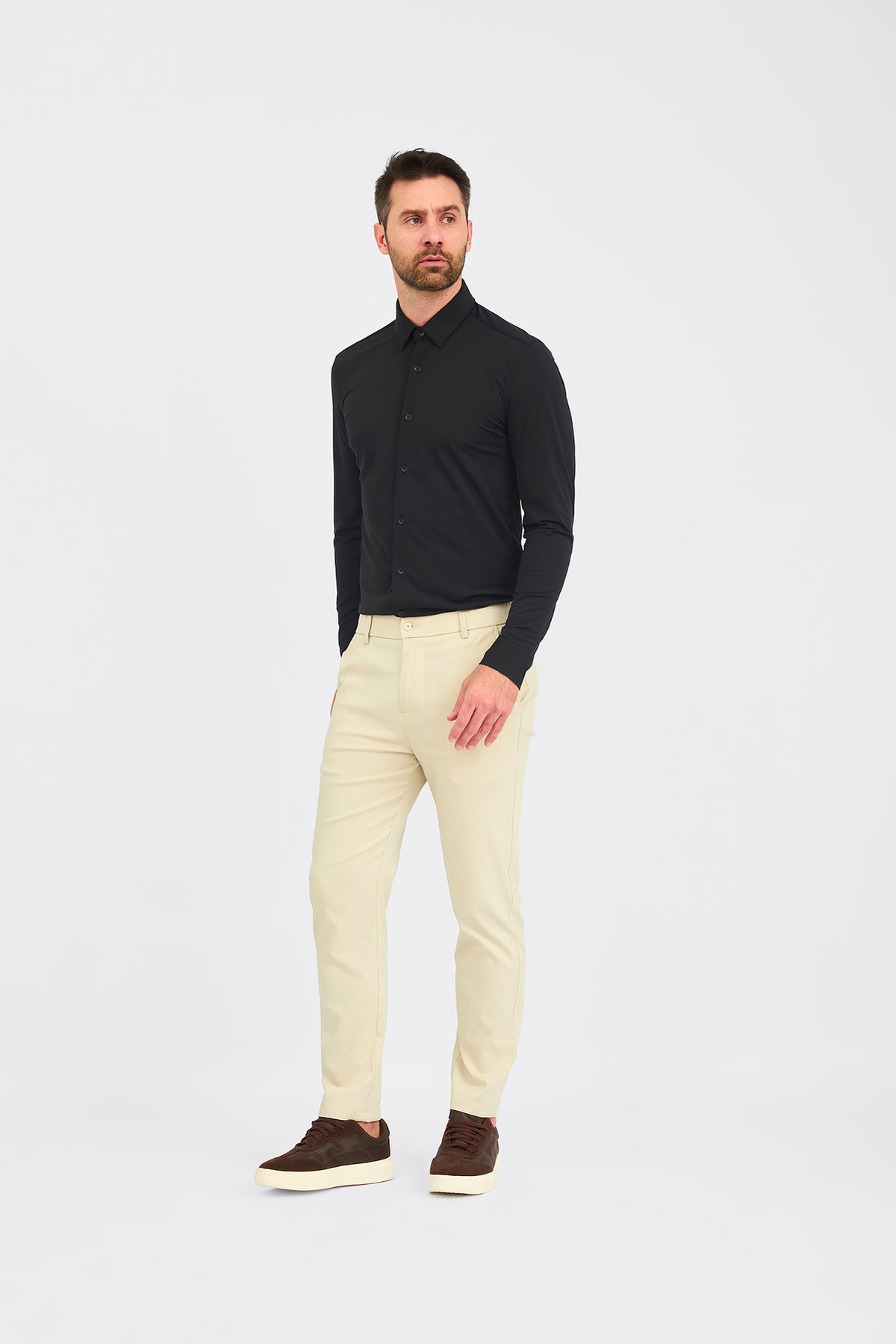 Camisa Social Anti-Amassado Piquet Signature