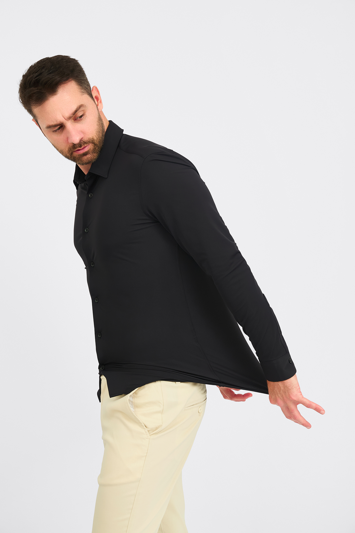 Camisa Social Anti-Amassado Piquet Signature