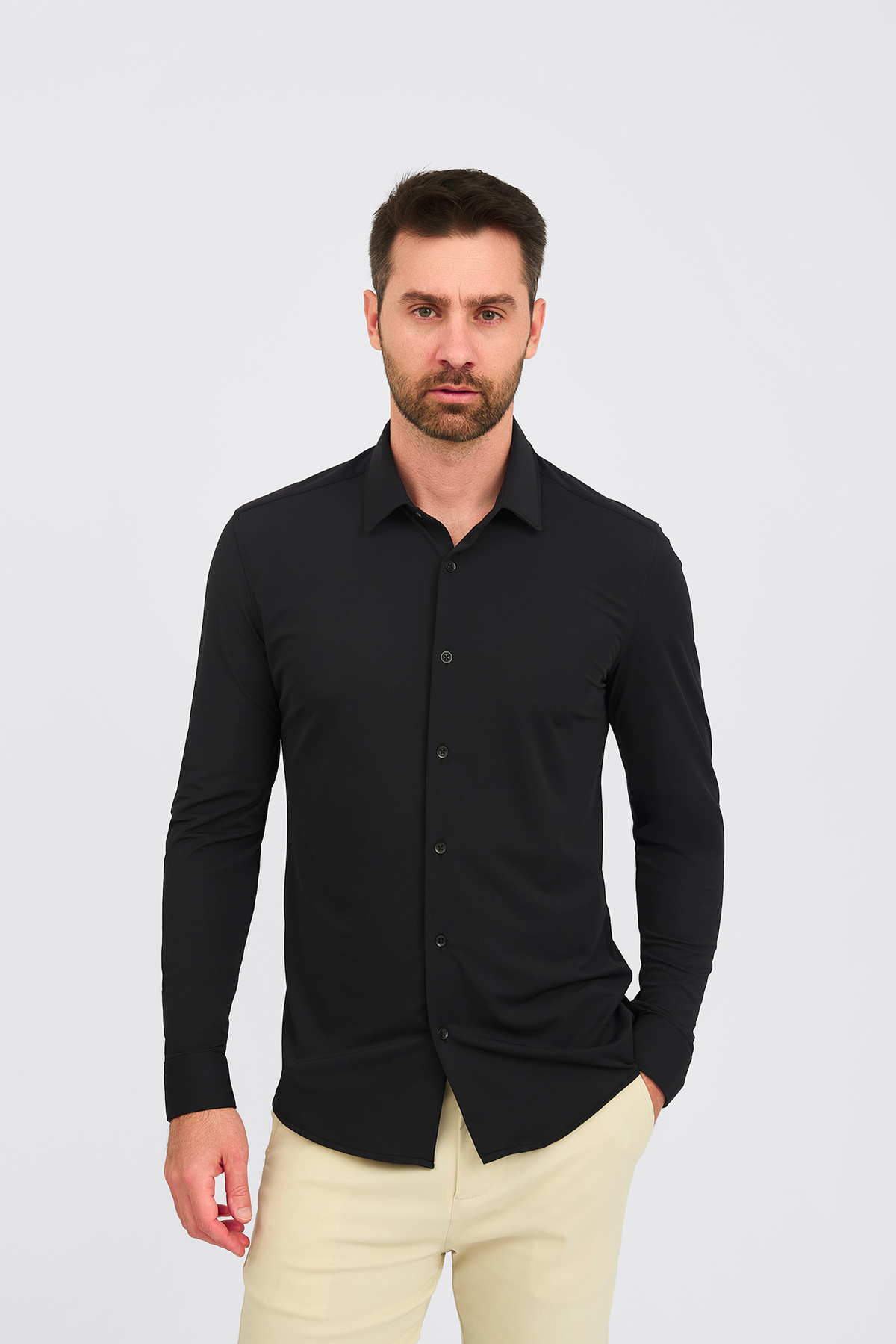 Camisa Social Anti-Amassado Piquet Signature