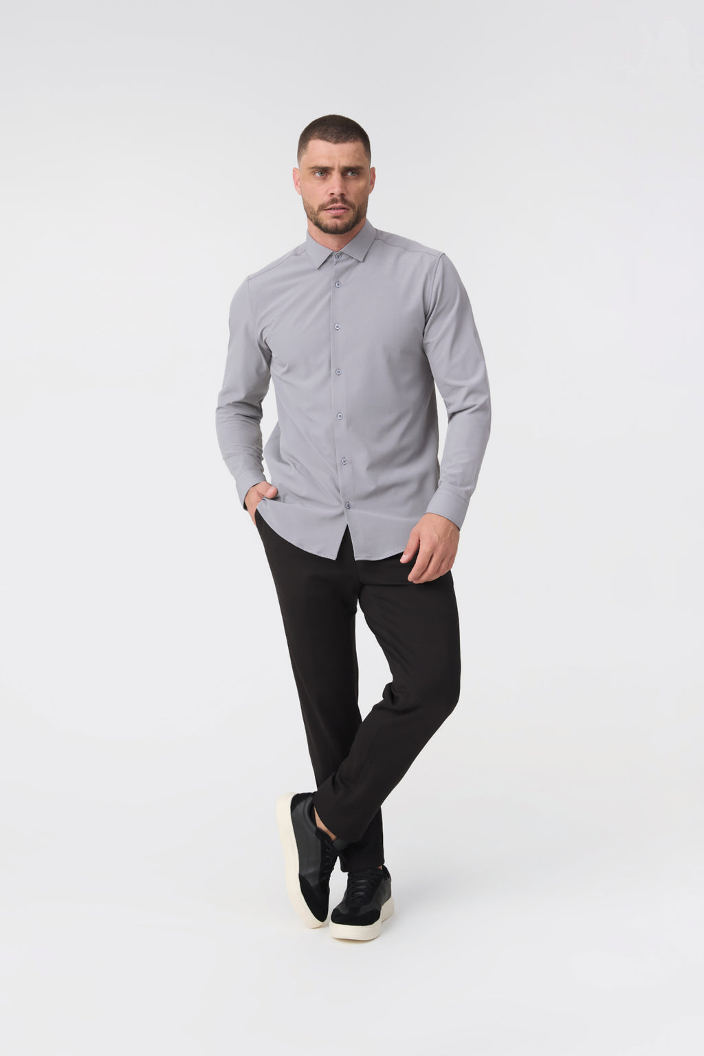 Camisa Social Anti-Amassado Gola Italiana - Primeira Coleção