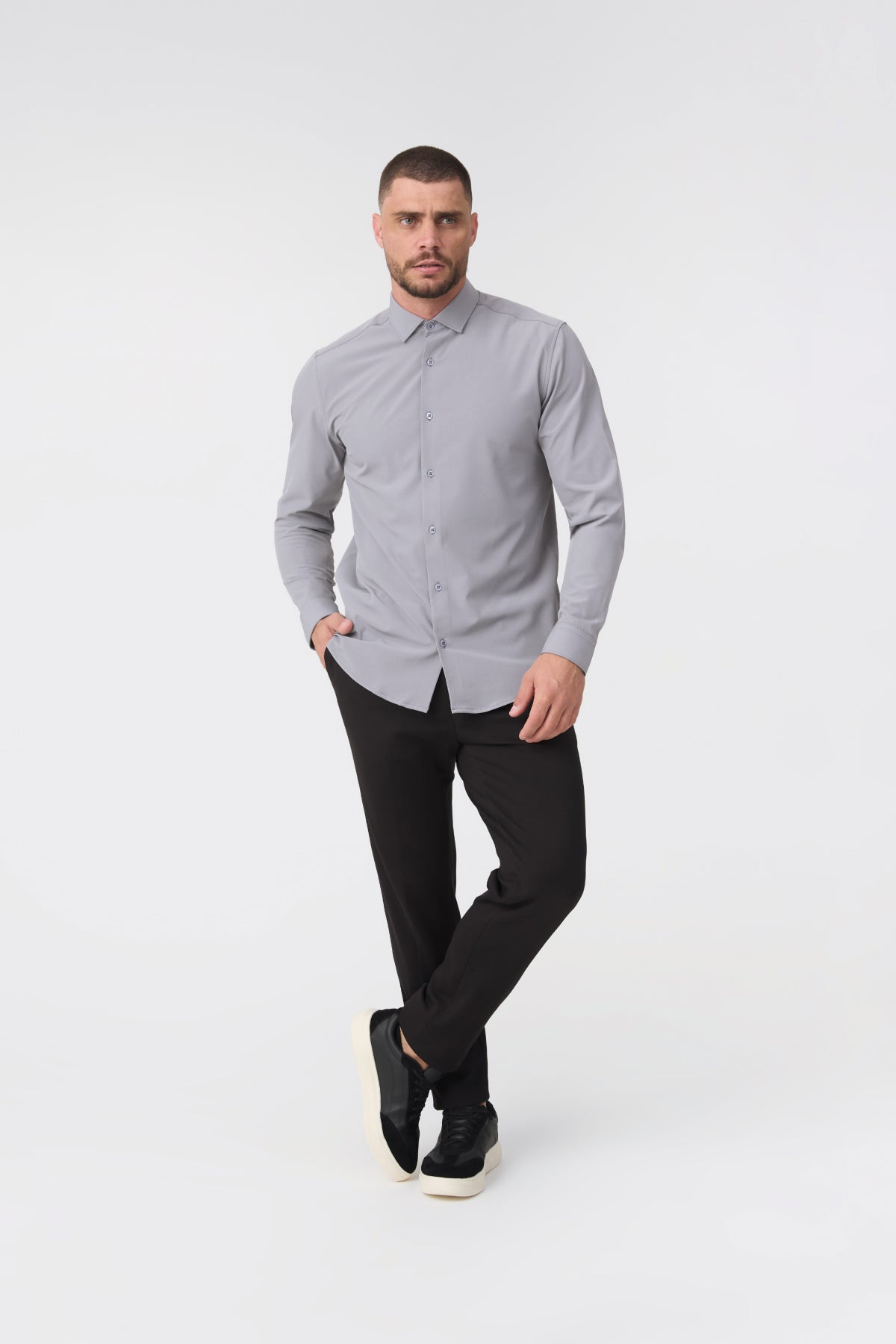 Camisa Social Anti-Amassado Gola Italiana - Primeira Coleção