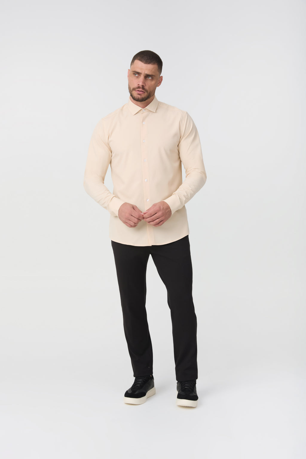 Camisa Social Anti-Amassado Gola Italiana - Primeira Coleção