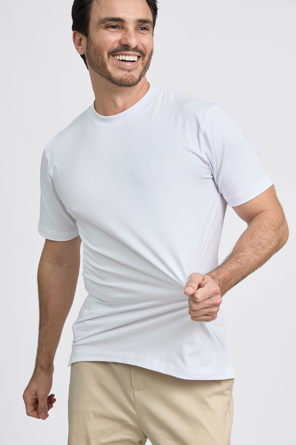 Camiseta Tech Algodão Egípcio Gola Média