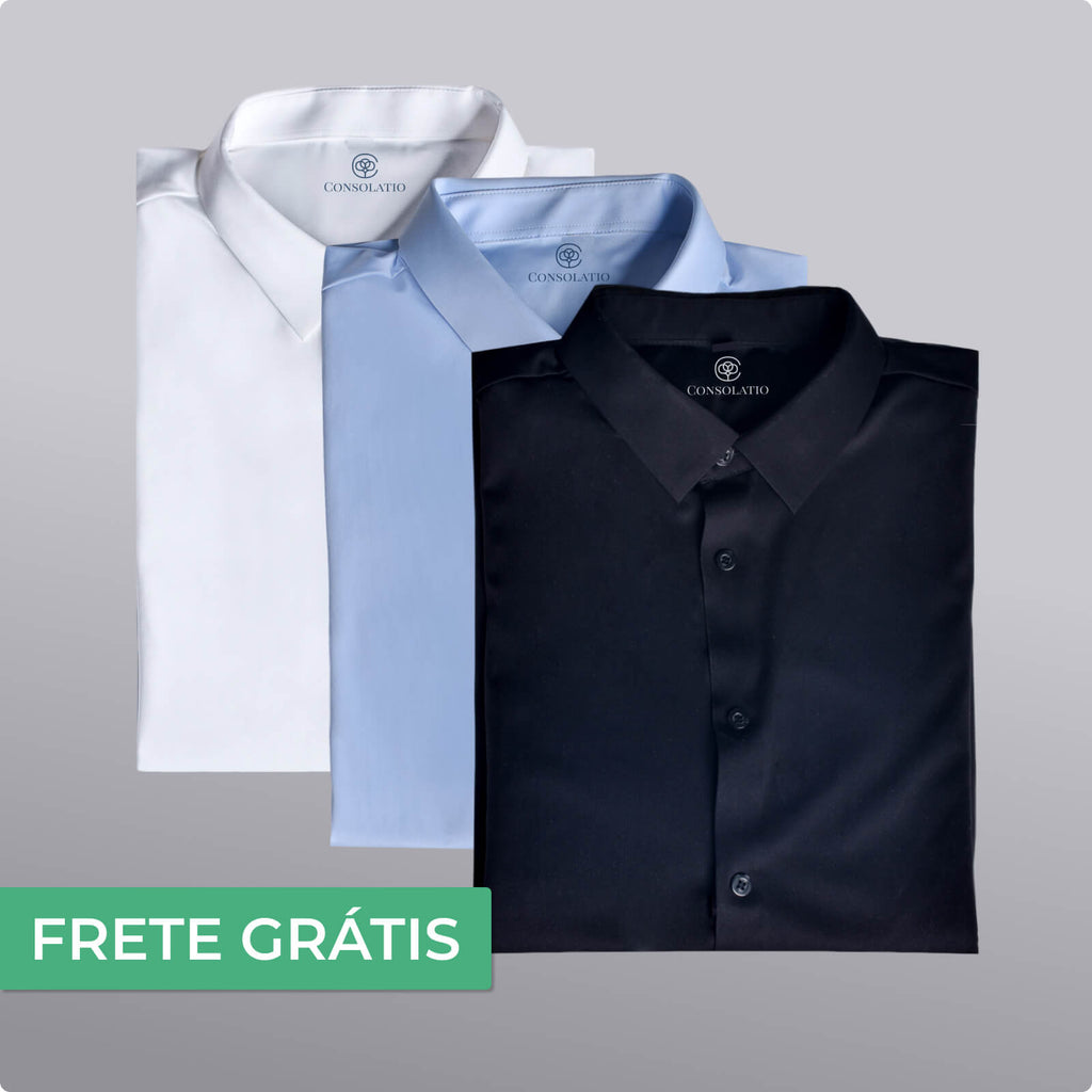 Kit 3 Camisas Ultra-Stretch